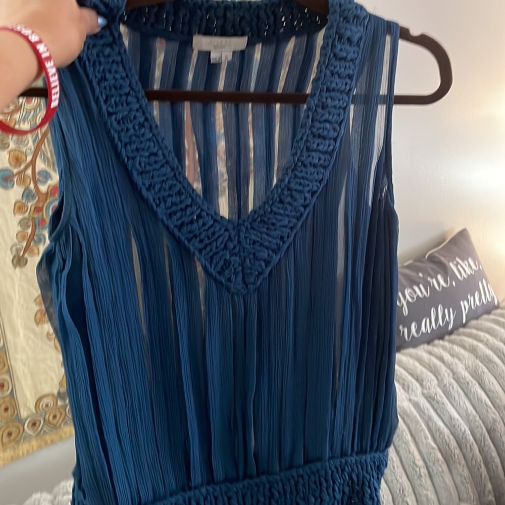 Adam  by Adam Lippes beautiful Blue C100% silk  top . Shirt Med💙